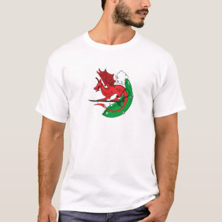 T-shirt Surfer de dragon de Gallois