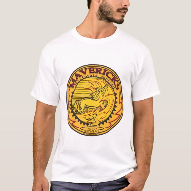 T-SHIRT SURFER DE HALF MOON BAY LA CALIFORNIE DE (Devant)