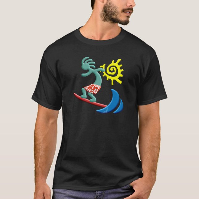 T-shirt Surfer de Kokopelli (Devant)