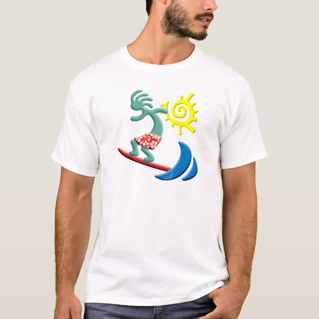 T-shirt Surfer de Kokopelli (Devant)