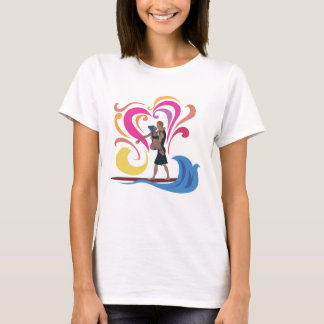 T-shirt Surfer de monsieur - pour des femmes