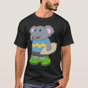 T-shirt Surfer éléphant