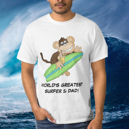 T-shirt Surfer et Papa le plus grand du monde