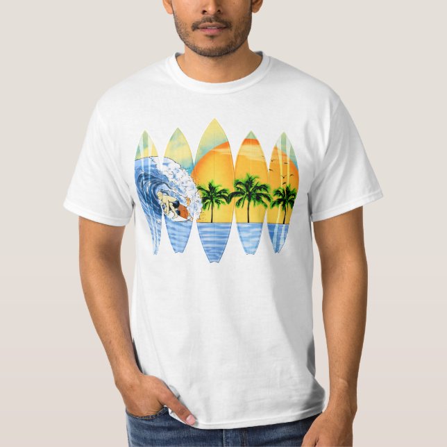 T-shirt Surfer Et Surf (Devant)