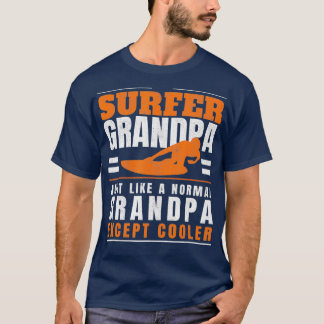 T-shirt Surfer grand-père Surf grand-père Surf pères