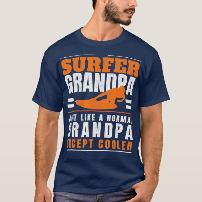 T-shirt Surfer grand-père Surf grand-père Surf pères (Devant)