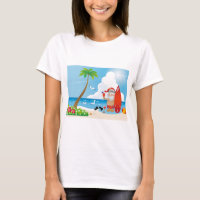 surfer santa claus