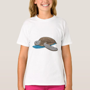 T-shirt Surfer sur tortue
