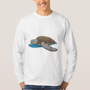 T-shirt Surfer sur tortue