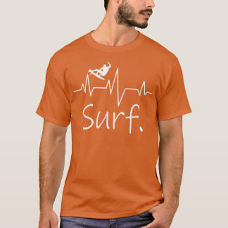 T-shirt Surfer surf Shortboard Heartbeat Wave Lover