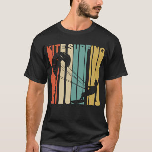 T-shirt Surfer surfant de cerf-volant de rétro cerf-volant