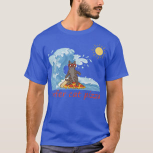 T-shirt Surferretro Pizza Boy Surfer Chat Pizza Surf au fr