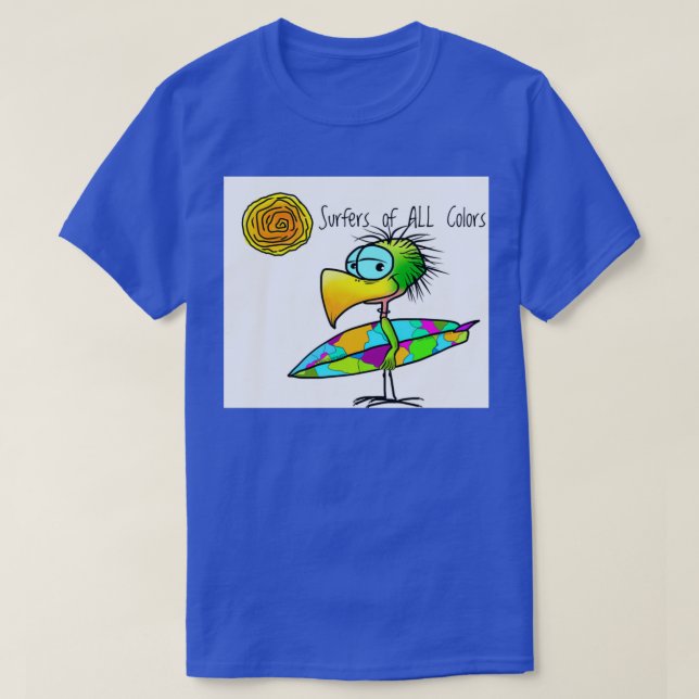 T-shirt Surfers de toutes les couleurs (Design devant)