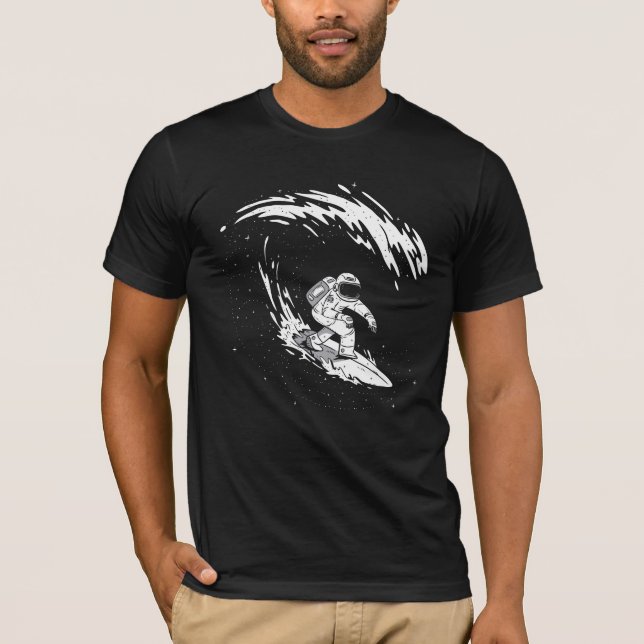 T-shirt Surfeur d'astronaute Cool (Devant)