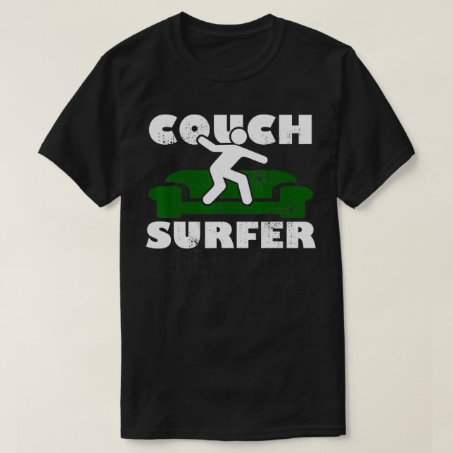 T-shirt Surfeur de canapé (Design devant)