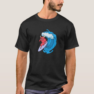 T-shirt Surfeur de taureau sur la planche à voile
