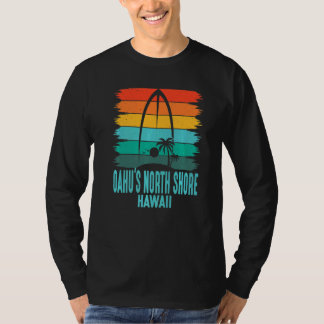 T-shirt Surfeur Planche de Surf Côte Nord d'Oahu Surfeur S