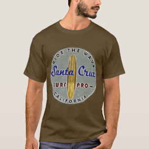T-shirt Surfeurs Père Noël Cruz Vintage Retro déçus