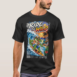 T-shirt Surfez Sauvage – Crocodile de Surf