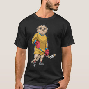T-shirt Suricate Hockey sur glace Bâton de hockey sur glac