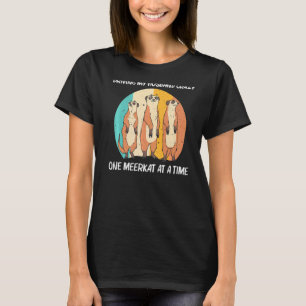 T-shirt Suricate pour femme maman rétro faune zoo animal