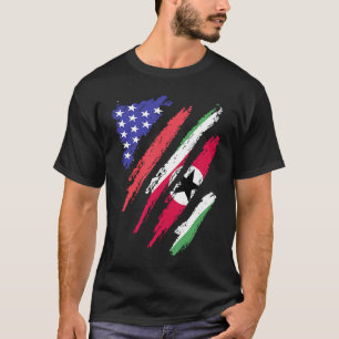 T-shirt Suriname Patriot Américain Cultivé Coeur Drapeaux