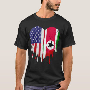 T-shirt Suriname Patriot Américain Cultivé Pays Fondu Il