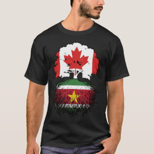 T-shirt Suriname Surinamais Canadian Canada Tree Roots