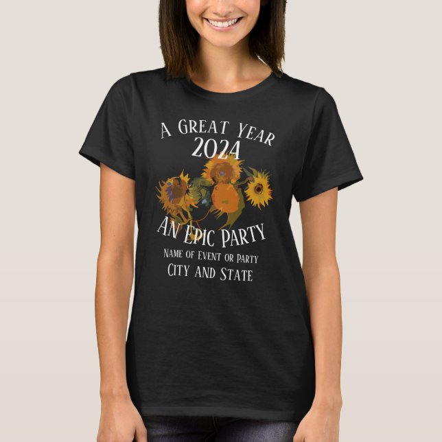 T-shirt Surprise Birthday Festival Block 2024 Party (Devant)