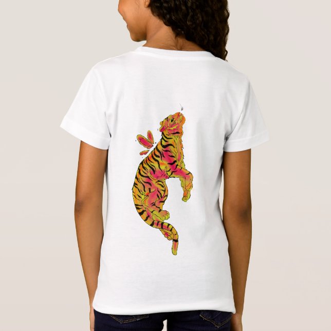 T-Shirt Surreal Neon Tiger (Dos)