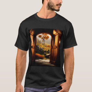 T-shirt Surréalisme de hibou et de tulipe