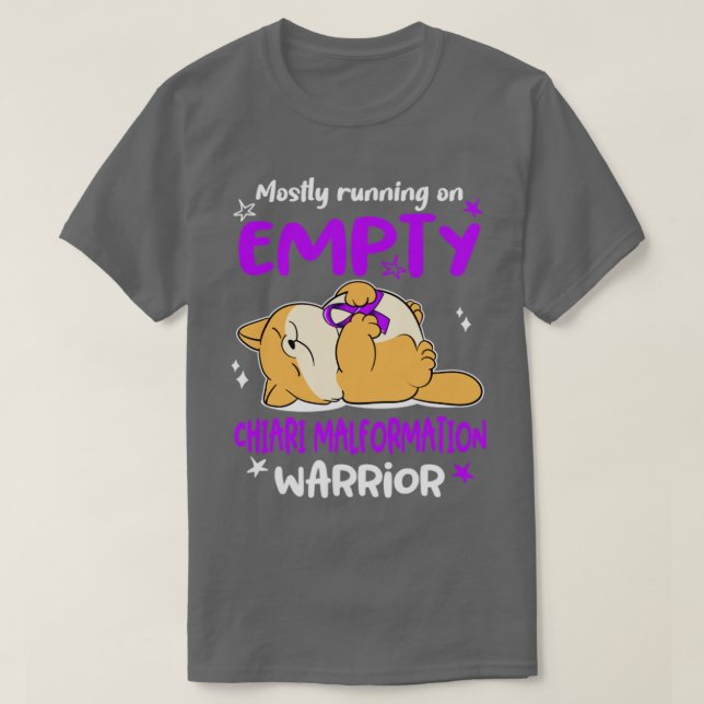 T-shirt Surtout Courir Sur Le Chiari Vide Malformation War (Design devant)