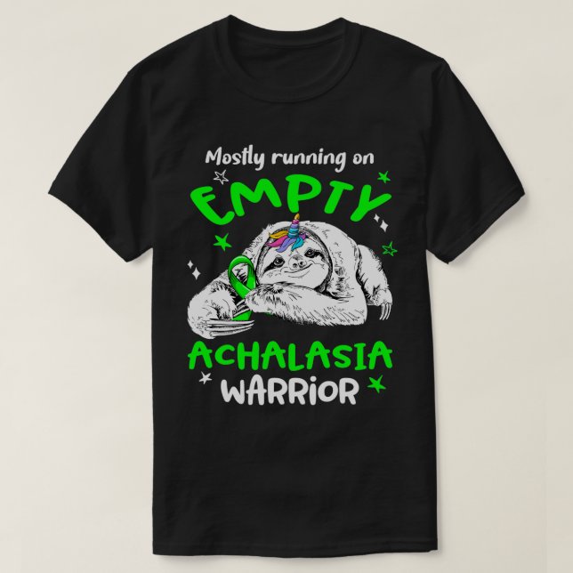 T-shirt Surtout Courir Sur Un Guerrier Achalasien Vide (Design devant)