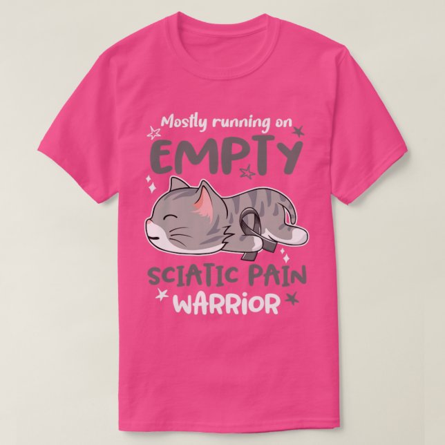 T-shirt Surtout courir sur un guerrier de la douleur sciat (Design devant)