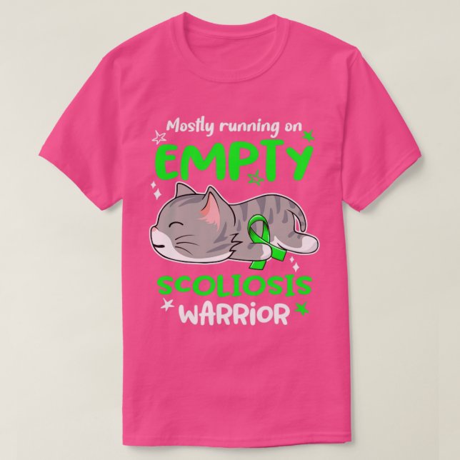 T-shirt Surtout courir sur un guerrier de Scoliose vide (Design devant)