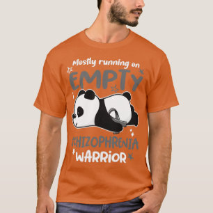 T-shirt Surtout Courir Sur Un Guerrier Vide De Schizophrén