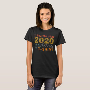 T-shirt Survécu 2020 Funny Covid-19