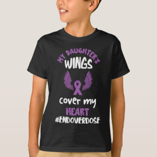 T-shirt Surveillance de surdosage Les ailes de ma fille Ru