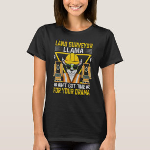 T-shirt Surveillant foncier Llama Alpaca Examinateur fonci