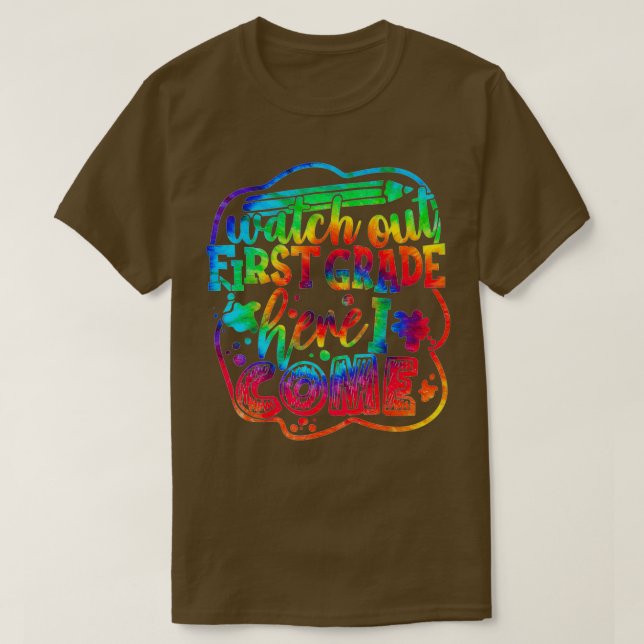 T-shirt Surveillez la teinture à tarte de 1ère année Retou (Design devant)