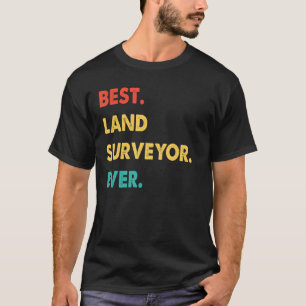 T-shirt Surveyor de la profession Rétro Meilleur Surveyor 