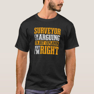 T-shirt Surveyor Land Survey Geodesists Cartographe Va