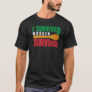 T-shirt Survié La Cuillère En Bois Drapeau Italien Papa Ad
