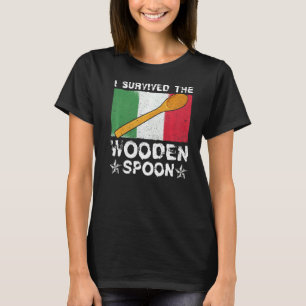 T-shirt Survié La Cuillère En Bois Drapeau Italien Papa Ad