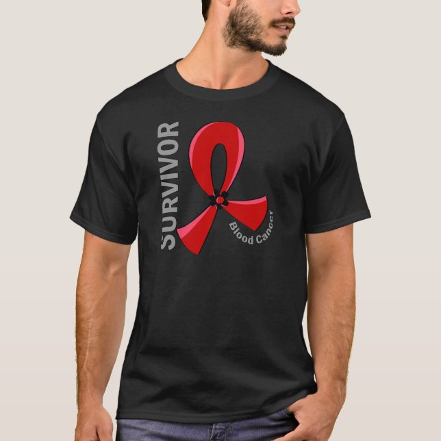 T-shirt Survivant 12 de Cancer de sang (Devant)