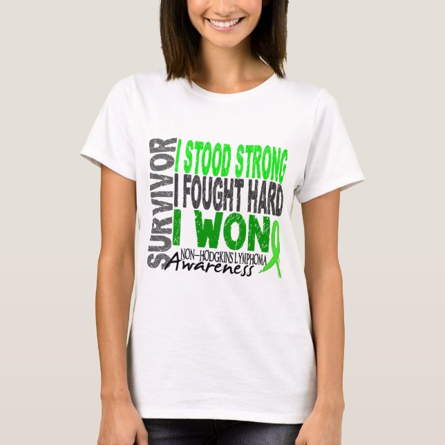 T-shirt Survivant 4 de lymphome non Hodgkinien (Devant)