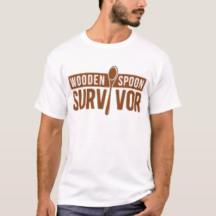 T-shirt Survivant à la cuillère en bois Humour de parental