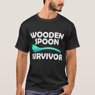 T-shirt Survivant à la Cuillère en Bois Humour Sarcastique