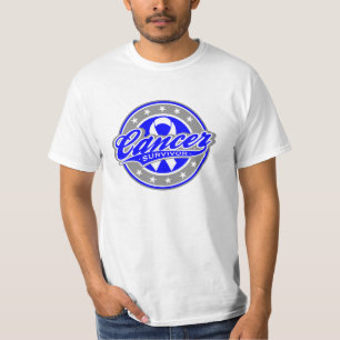 T-shirt Survivant de biais de cancer du colon de logo