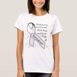 T-shirt Survivant de cancer de poumon